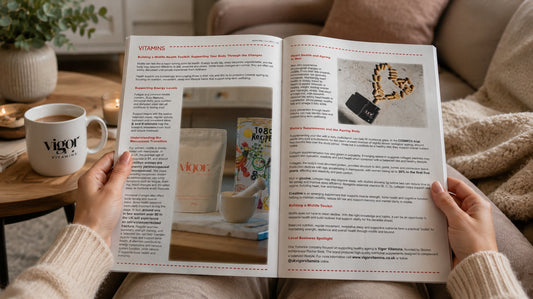 Vigor Vitamins Featured in Local Magazine Editorial on Midlife Health & Healthy Ageing