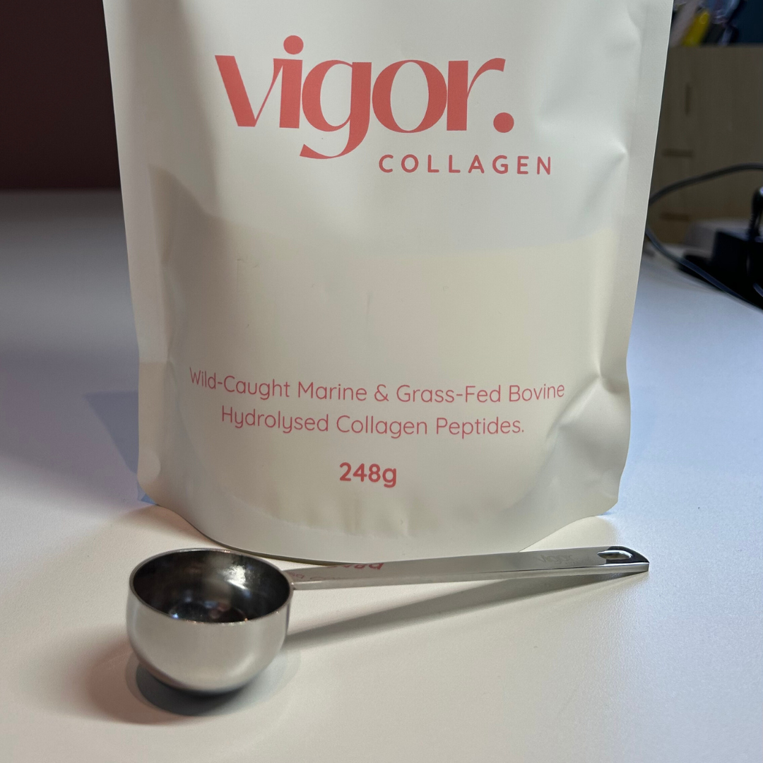 Vigor Collagen Marine and Bovine blend - with stainless steel scoop