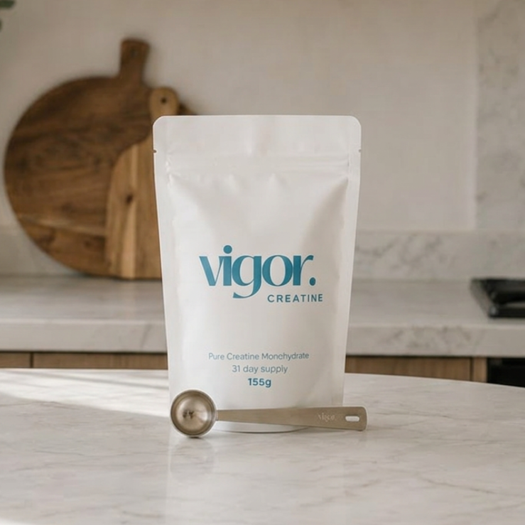 Vigor Creatine Monohydrate pouch - pure creatine for women. Strength, cognitive function, energy