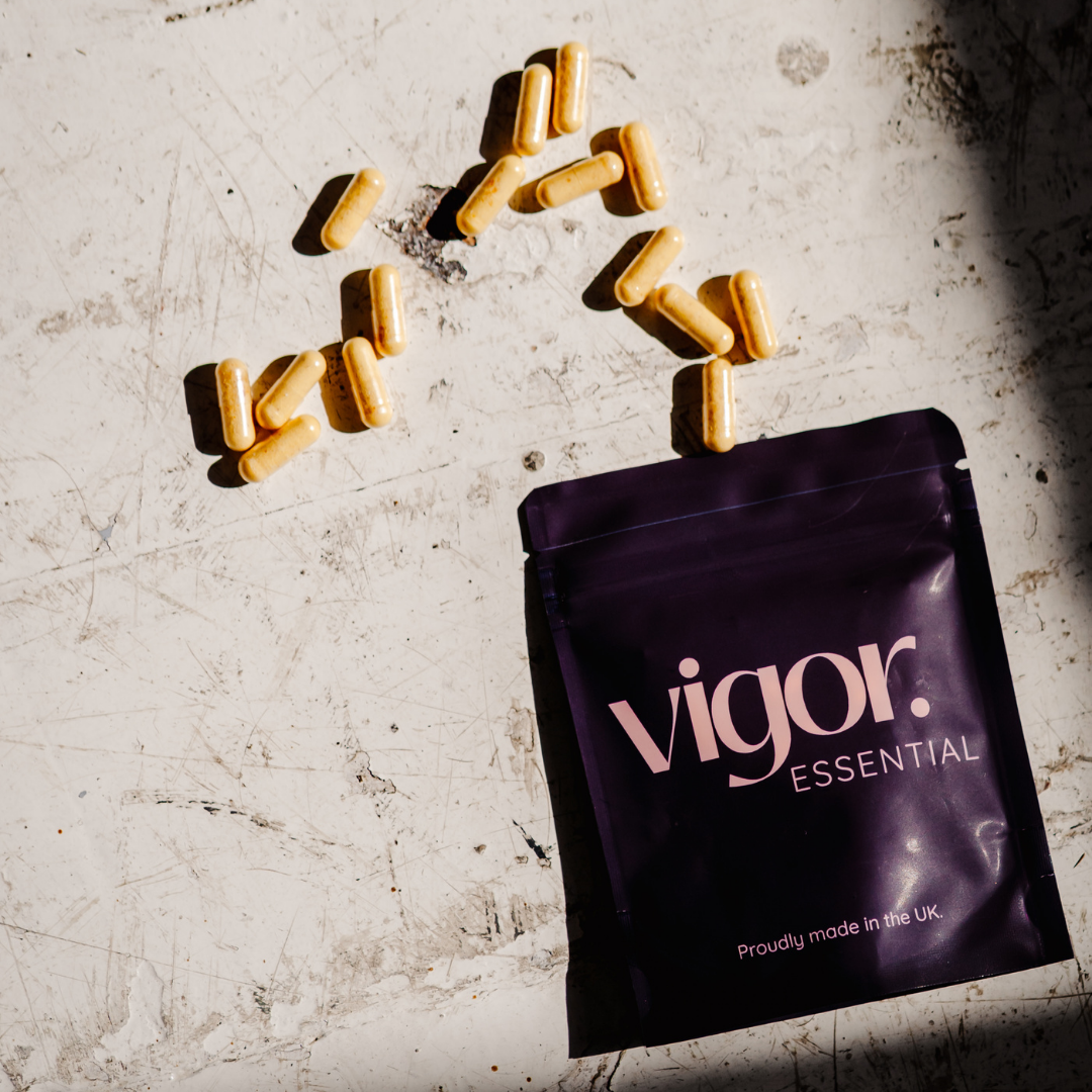 Vigor Essential refill pouch contents. 31 capsules for women