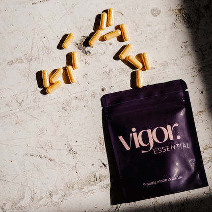 Vigor Essential refill pouch contents. 31 capsules for women