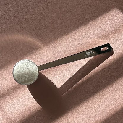 Vigor Vitamins Collagen Scoop filled - eco conscious, reusable 